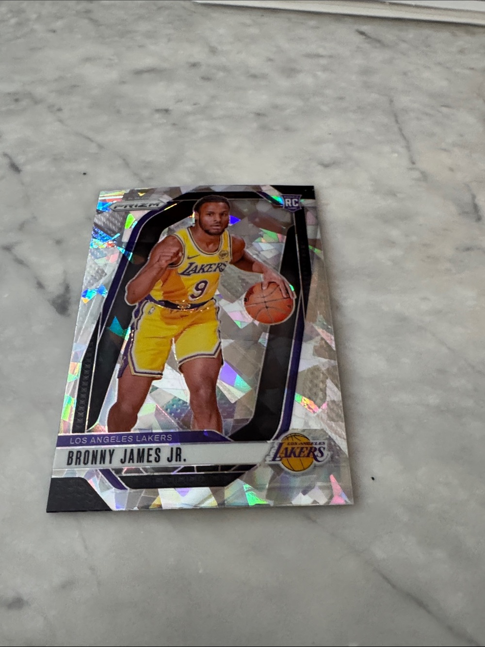 Panini Los Angeles Lakers Basketball Card - Bronny James Jr. w/ card protector